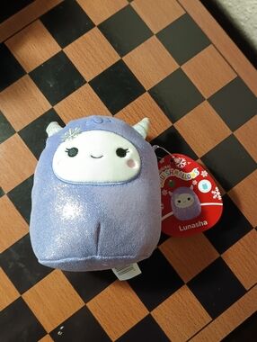 Squishmallows Lavender Lunasha Plush with Silver Accents